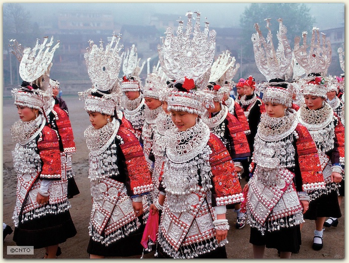 Miao Minority People, Guizhou, China